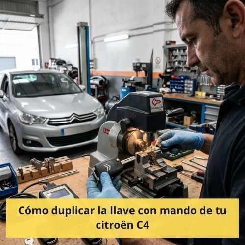 Cómo duplicar la llave con mando de tu citroën C4