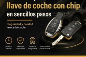 Como duplicar una llave de coche con chip​