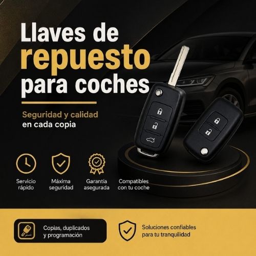 Llaves de repuesto para coches​