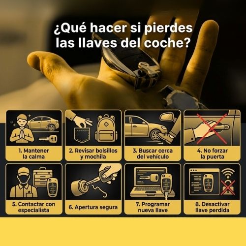 ¿Qué hacer si pierdes las llaves del coche? Pasos urgentes