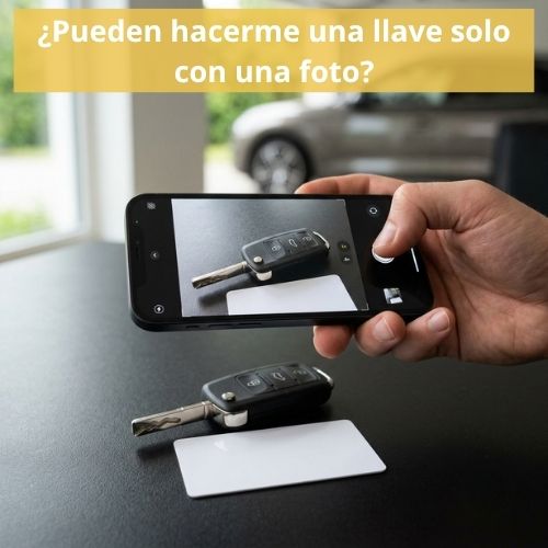 ¿Pueden hacerme una llave solo con una foto?