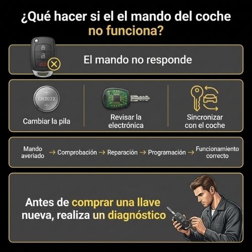 Qué hacer si el mando del coche se desconfigura o falla