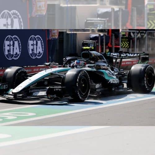 Entrenamientos de F1 en Bakú: Russell lidera una sesión marcada por los incendios y las averías