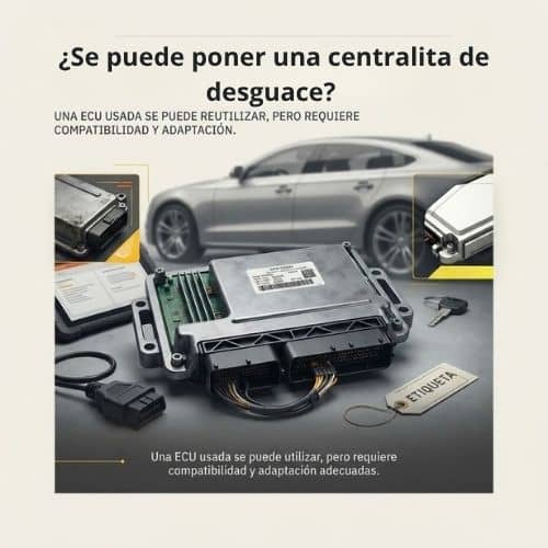 ¿Se puede poner una centralita de desguace?